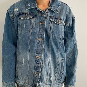 Distressed Jean Jacket